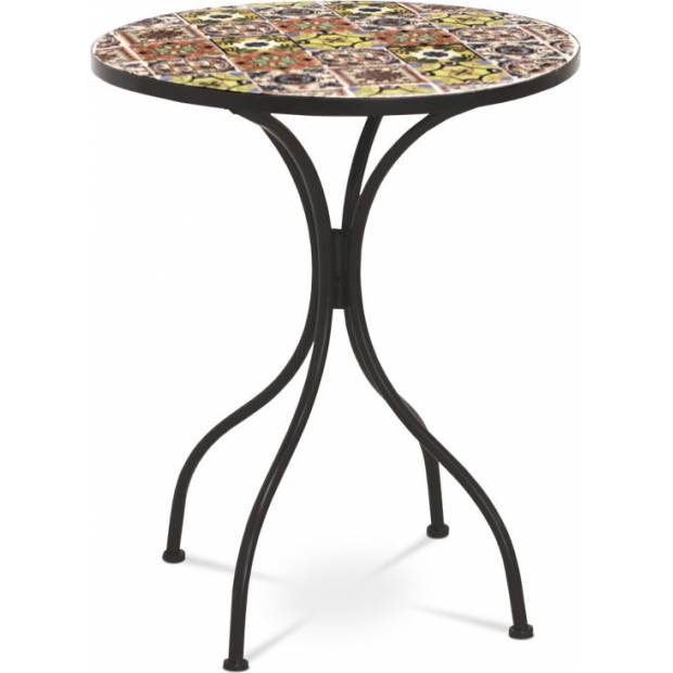 Stůl kovový s mozaikovou deskou JF2217 Art