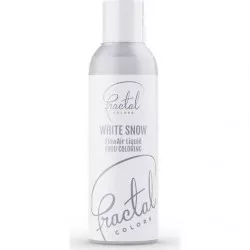 Dekoratívna airbrush farba tekutá Fractal - White Snow (100 ml) - dortis