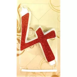 Sviečka veľká červená č. 4 - Gyertyakovacs