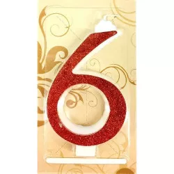 Sviečka veľká červená č. 6 - Gyertyakovacs