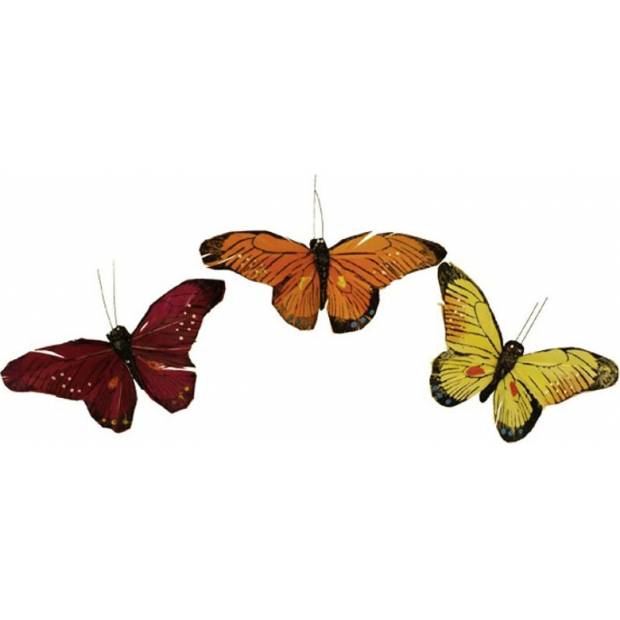 Dekorační motýl, cena za krabičku (12ks) FF762-1-3-KO Art