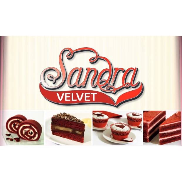 Sandra Velvet zmes na výrobu liatych hmôt s červenou farbou (0,5 kg) 5215 dortis