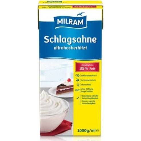Živočíšna šľahačka Milram 35% (1 l) 6722 dortis