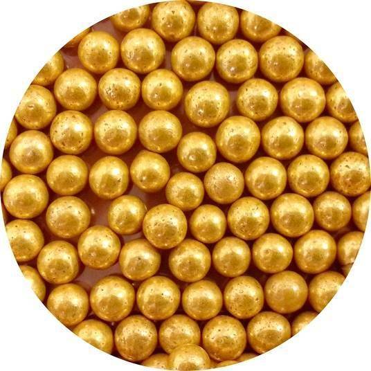 Cukrové perly zlaté veľké (1 kg) - dortis