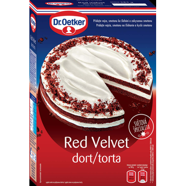 Dr. Oetker Red Velvet torta (385 g) DO0065 dortis