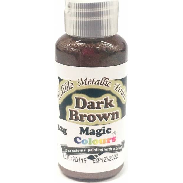 Tekutá metalická farba Magic Colours (32 g) Dark Brown EPBRN dortis