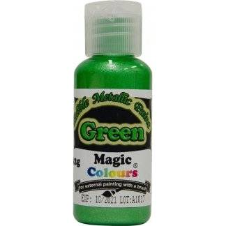 Tekutá metalická farba Magic Colours (32 g) Green EPGRN dortis