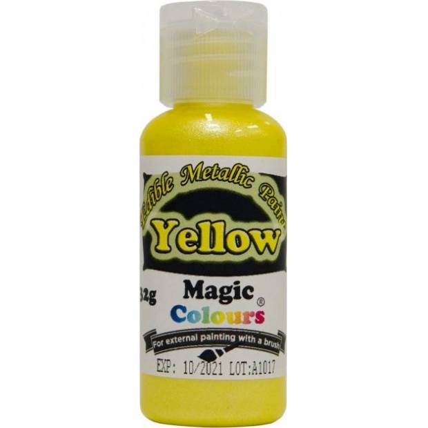 Tekutá metalická farba Magic Colours (32 g) Yellow EPYEL dortis