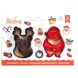 Vykrajač soba a Santa Clausa 8 cm - Decora