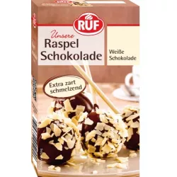 Čokoládové kúsky z bielej čokolády, 100 g - RUF