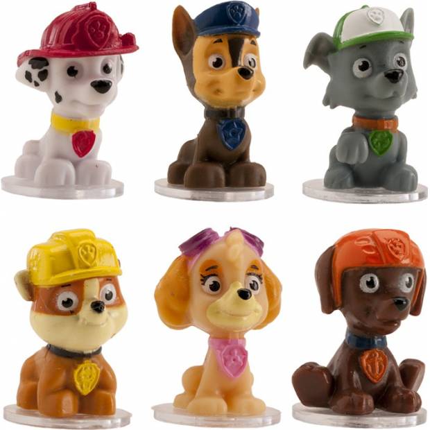 Figúrka na tortu Paw patrol 4 cm 6 ks