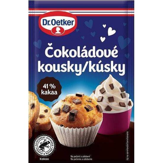 Dr. Oetker Čokoláda kúsky 41% (70 g) - Dr. Oetker