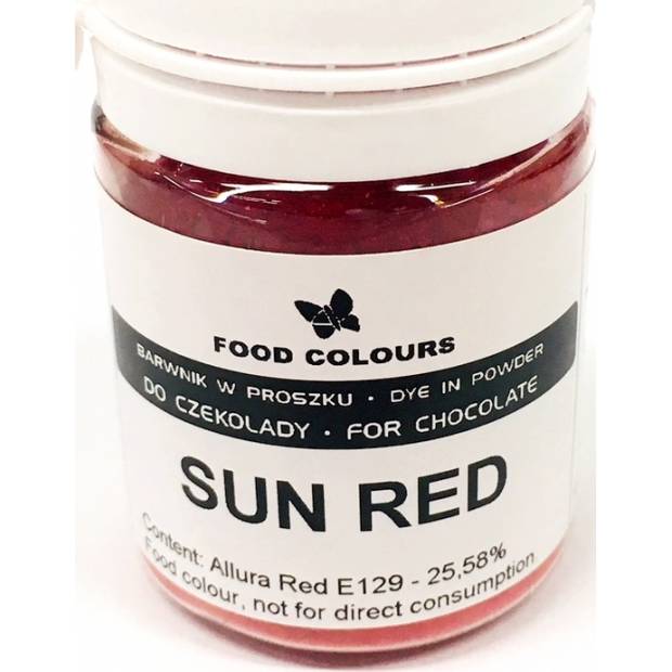 Prášková farba do čokolády Food Colours Sun Red (20 g) WS-P-210 dortis