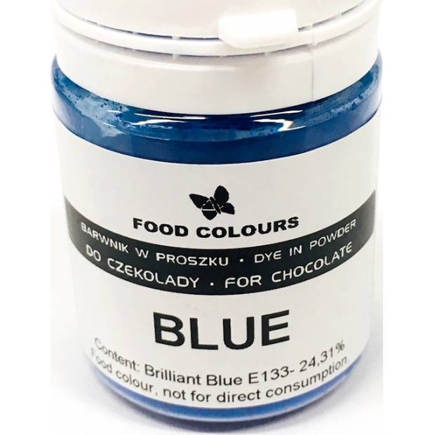 Prášková farba do čokolády Food Colours Blue (20 g) WS-P-220 dortis