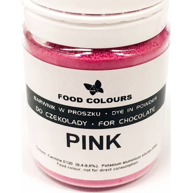 Prášková farba do čokolády Food Colours Pink (10 g) WS-P-235 dortis