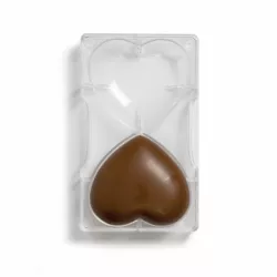 Forma na čokoládu 3D — srdce - Decora