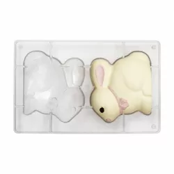 Čokoládová forma z karbónu na veľkonočného zajaca 13x11 cm - Decora