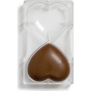 Forma na čokoládu 3D - srdce - Decora