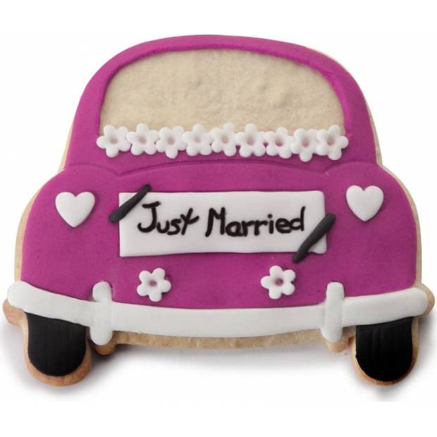 Vykrajovačka s piestom auto - Just Married