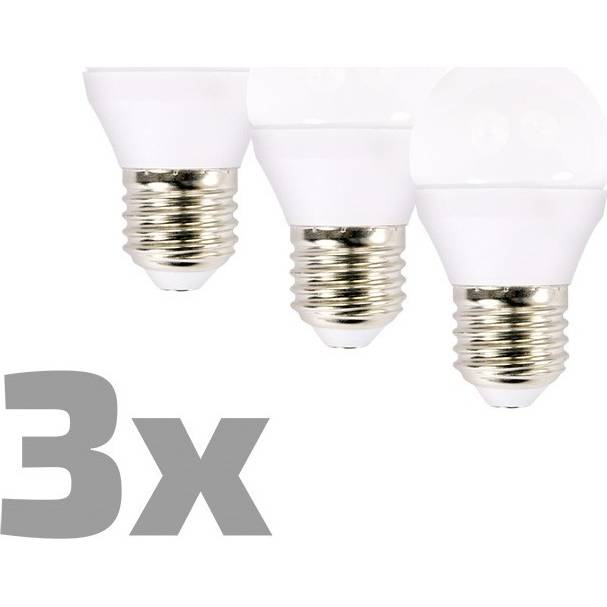 LED žárovka 3-pack , miniglobe, 6W, E27, 3000K, 450lm, 3ks WZ432-3 ECOLUX