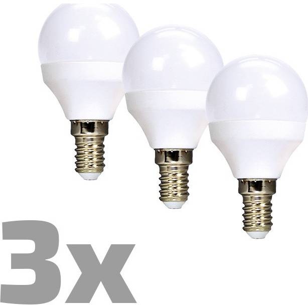 LED žárovka 3-pack , miniglobe, 6W, E14, 3000K, 450lm, 3ks WZ433-3 ECOLUX