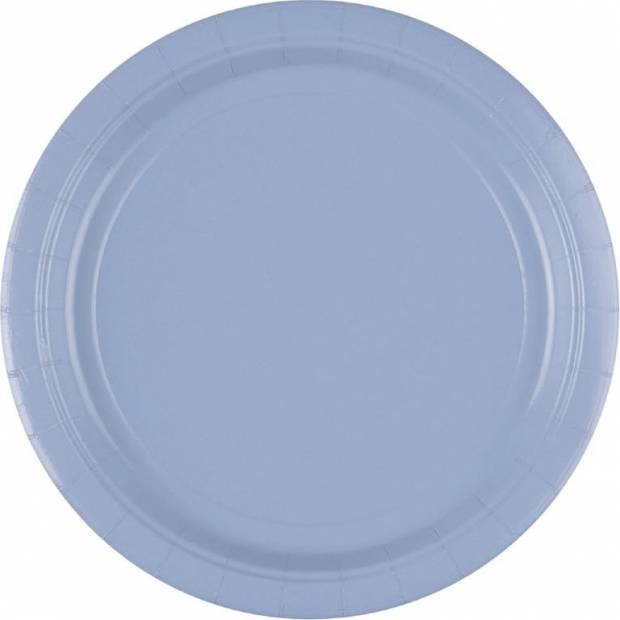 Papierový tanier 8 ks pastelovo modrý 22,8 cm