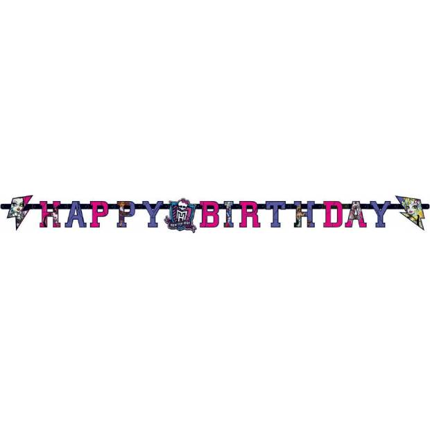 Girlanda happy birthday Monster High 180 x 15 cm