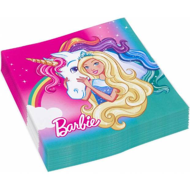 Servítky Barbie 20 ks 33 x 33 cm