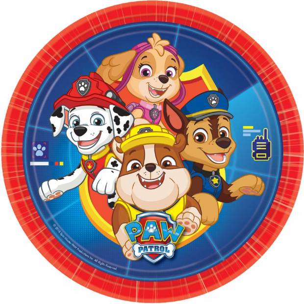 Papierový tanier 8 ks Paw Patrol 22,8 cm