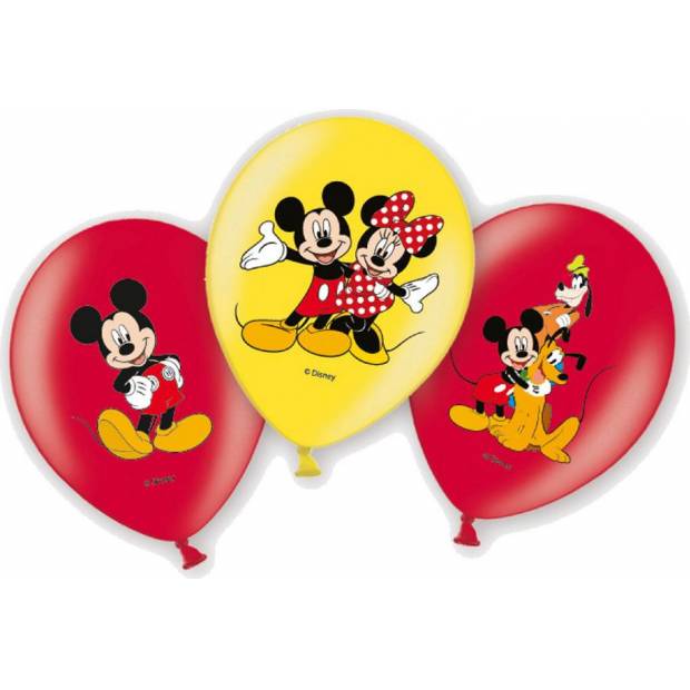 Latexový balónik Mickey 6 ks 27,5 cm