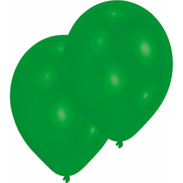 10 ks latexových balónikov zelenej farby 27,5 cm