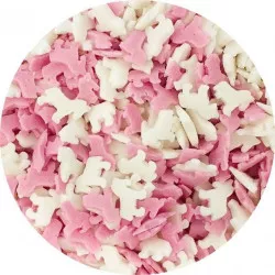 Cukrovinky jednorožca ružovo-biele (50 g) FL25910-1 - dortis