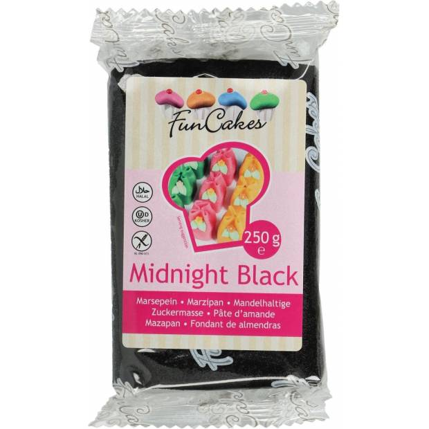 Vynikajúci marcipán čierny Midnight Black 250 g