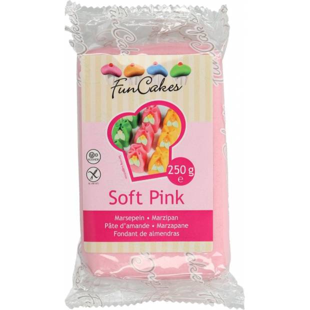 Vynikajúci marcipán svetloružový Soft Pink 250 g