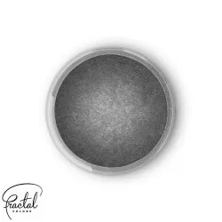Dekoratívna prášková perleťová farba Fractal - Dark Silver (2,5 g) - dortis