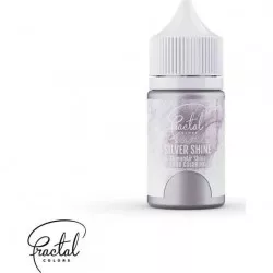 Dekoratívna airbrush perleťová farba tekutá Fractal - Silver Shine (33 g) - dortis