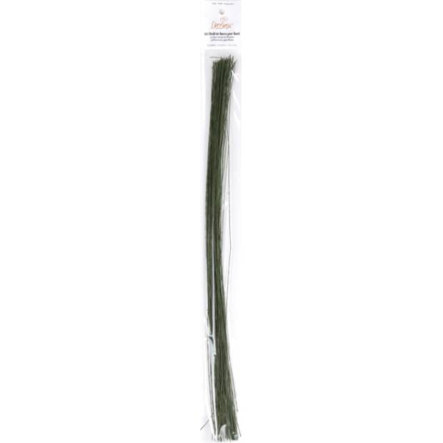 Kvetinové drôtiky zelené stredné 50 ks 40 cm
