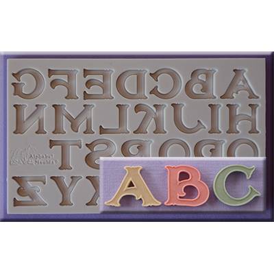 Silikonová forma abeceda Vintage