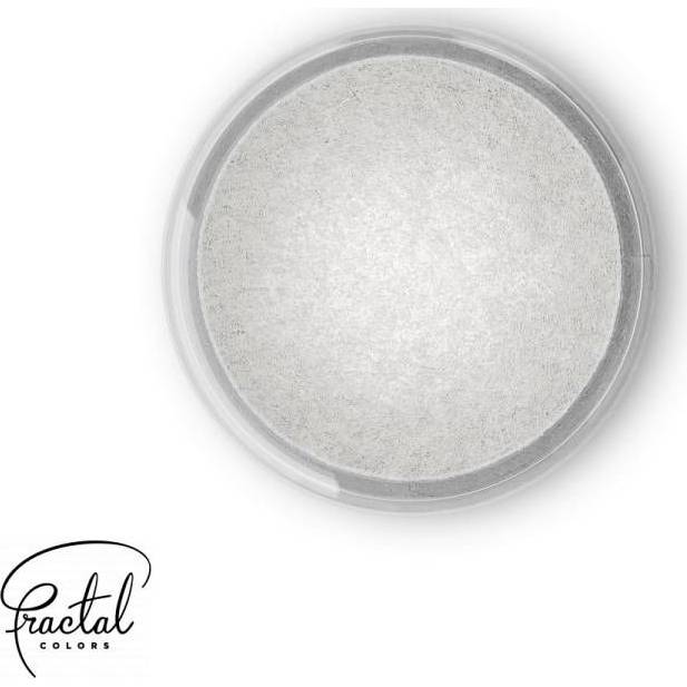 Dekoračná prášková perleťová farba Fractal - Perleťovo biela (3,5 g) - dortis
