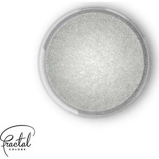 Dekoračná prášková perleťová farba Fractal - Sparkling White (3,5 g) - dortis