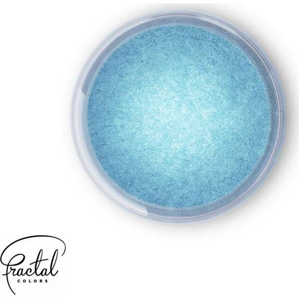 Dekoračná prášková perleťová farba Fractal - Frozen Blue (2,5 g) - dortis