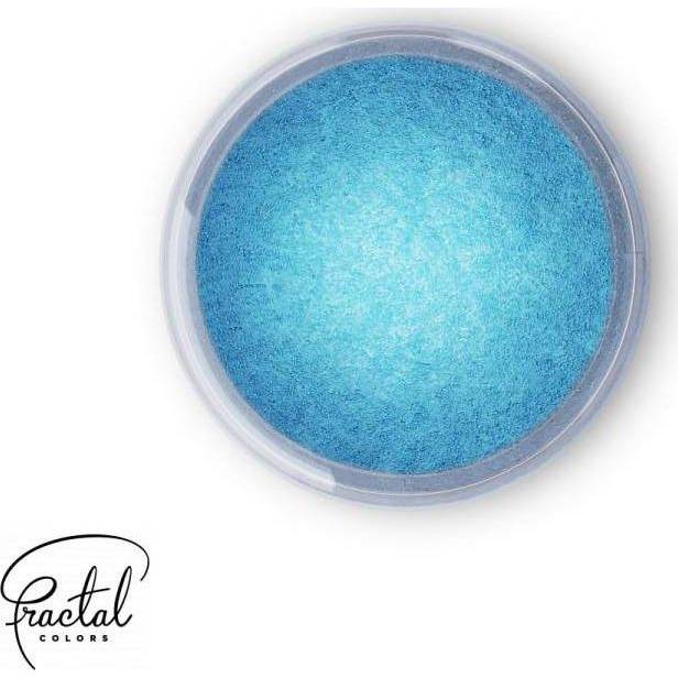 Dekoračná prášková perleťová farba Fractal - Crystal Blue (2,5 g) - dortis