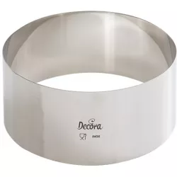 Dortový kruh nerezový okrúhly 12x6cm - Decora
