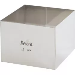 Dortový prstenec nerezový štvorcový 15x15x6 cm - Decora