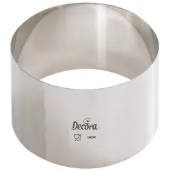 Dortový kruh nerezový okrúhly 7x6cm - Decora
