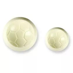 Plastová forma 2 ks – futbalová lopta, rozmery 4,5 × 4,5 cm - JEM