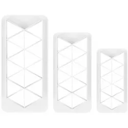 Sada vykrajovačov 3 kusy Geometric - trojuholníky - PME