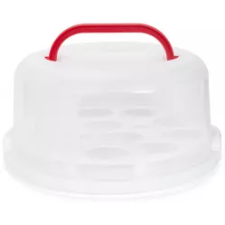 Plastový box kruhový na tortu a cupcaky 30cm - Patisse