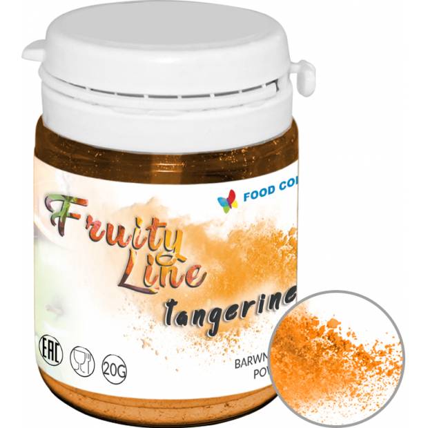 Prírodná prášková farba Food Colours FruityLine (20 g) Tangerine WS-PN-011 dortis
