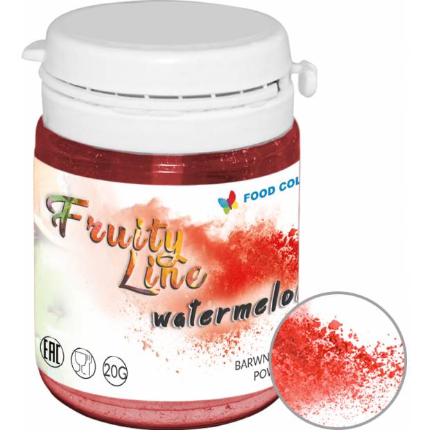 Prírodná prášková farba Food Colours FruityLine (20 g) Watermelon WS-PN-016 dortis